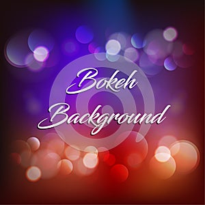 Bokeh vector background EPS file