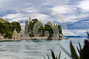 Bol, Croatia, beach at old Dominican monastery, Bol, Island of Brac, Croatia