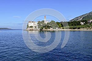 Bol, Croatia, beach at old Dominican monastery, Bol, Island of Brac, Croatia