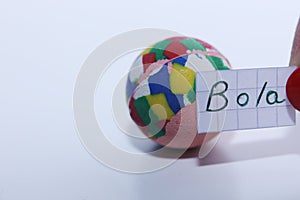 Bola word in Spanish for Ball in English photo