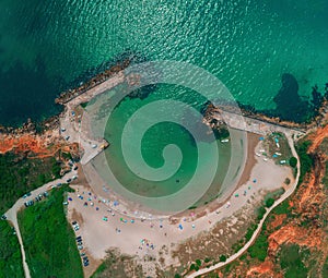 Bolata beach Bulgaria. Exotic bay near Cape Kaliakra and Albena, Varna province