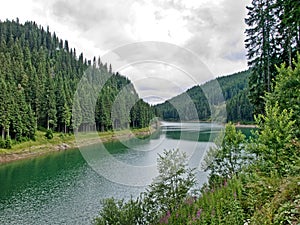Bolboci lake from Bucegi
