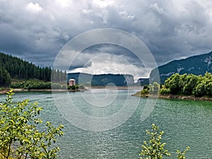 Bolboci lake from Bucegi