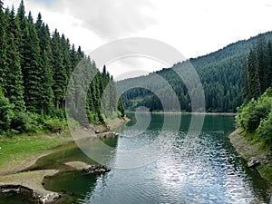 Bolboci lake from Bucegi mountains