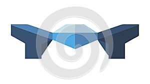 Bold Abstract Architectural Structure, Modern Urban Element, vector design Generative AI