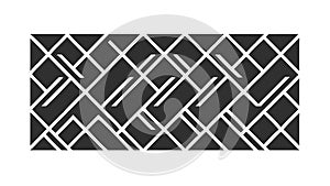 Bold abstract geometric block pattern design, vector design Generative AI