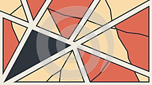 Bold Abstract Geometric Pattern Background Vector, vector design Generative AI