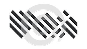 Bold Abstract Striped Pattern, Dynamic Geometric Modern Design, vector design Generative AI