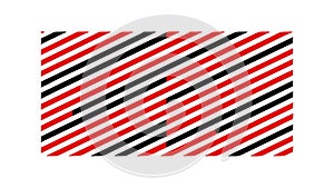 Bold abstract striped pattern in red and black, modern design. vector design Generative AI