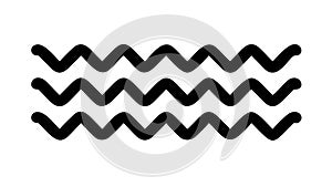 Bold Abstract Zigzag Wave Pattern, Dynamic Geometric Element, vector design Generative AI