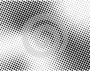 Bold Black Halftone Wave Pattern