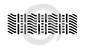 Black and White Geometric Pattern Vector, vector design Generative AI