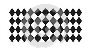 Bold Black and White Harlequin Diamond Pattern Vector, vector design Generative AI