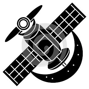 Space Satellite Vector Icon Illustration