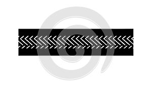 Bold Black Zigzag Pattern for Dynamic Background Texture, vector design Generative AI