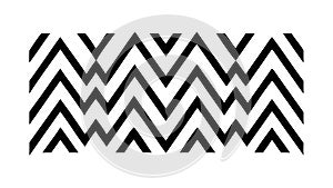Bold Black Zigzag Pattern, Modern Geometric Wave Design, vector design Generative AI