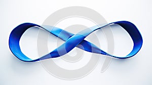 bold blue infinity symbol
