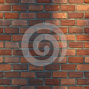 Bold Brick Wall Texture with Depth and Shadows