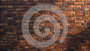 Bold Brick Wall Texture with Depth and Shadows