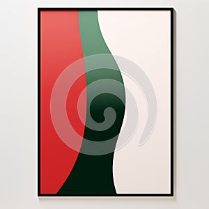 Bold And Colorful Geometric Wall Art Print - Curvaceous Simplicity