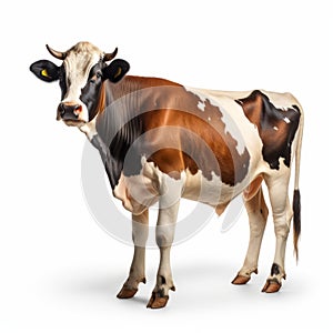 Bold Colorism: A Photo-realistic Large Cow In Distinctive Caninecore Style