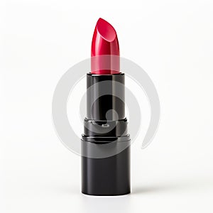 Bold Cranberrycore Lipstick On White Background