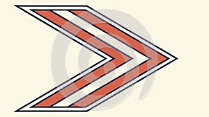 Bold Dynamic Chevron Arrow Pattern Design Element Vector, vector design Generative AI