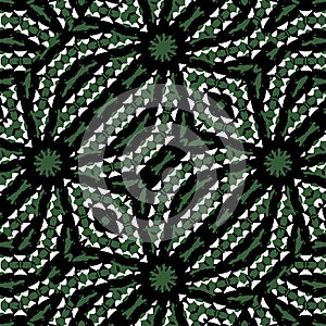 Bold Ethnic Complex Geometric Seamless Pattern