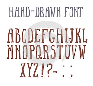 Bold font in the western style.