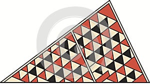 Bold Geometric Abstract Pattern. Modern Graphic Design Element Vector, vector design Generative AI