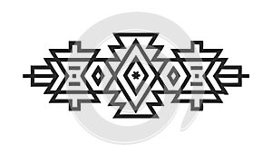 Bold Geometric Abstract Pattern for Modern and Tech Designs, vector design Generative AI