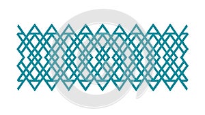 Bold Geometric Diamond Grid Pattern in Blue, vector design Generative AI