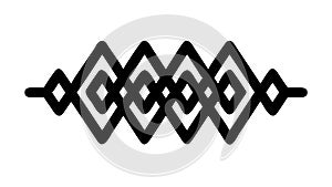 Bold Geometric Diamond Lattice Pattern, Modern Abstract Design, vector design Generative AI