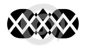 Bold Geometric Diamond Pattern, Abstract Repeating Background Element, vector design Generative AI