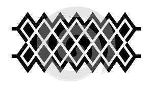 Bold Geometric Diamond Pattern Vector Design, vector design Generative AI