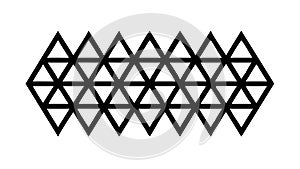 Bold Geometric Hexagon Border, Abstract Pattern Design Element, vector design Generative AI