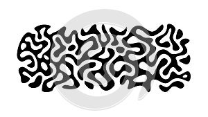 Bold Geometric Maze Pattern, Modern Abstract Design, vector design Generative AI