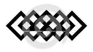 Bold Geometric Maze Pattern Vector: Interlocking Abstract Design, vector design Generative AI