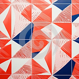 Bold Geometric Tile Design With Tactile Textures - Vibrant And Eye-catching photo