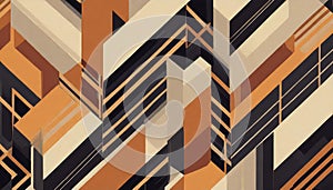 Bold Geometric Zig Zag Pattern For Surface Printing