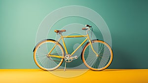 Bold And Graceful Bicycle On Vibrant Background