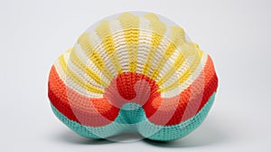 Bold And Graphic Crocheted Sea Shell Toy With Pop Art-inspired Design photo