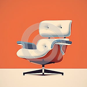 Bold And Graphic Pop Art-inspired Eames Lounge Chair By Emiliano Ponzi