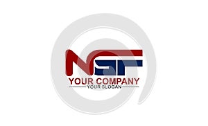 Bold initial NGF Logo template