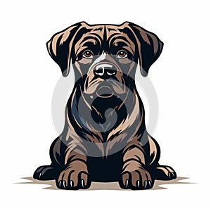 Bold Labrador Dog Illustration With Pop Art Elements