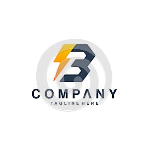 bold letter b logo design