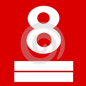 Corrosive Hazard Class 8 Sign