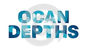 Bold OCEAN DEPTHS Abstract Water Vector, vector design Generative AI