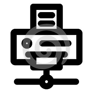 Bold Outline vector icon which can be easily modified do edit