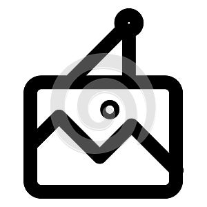 Bold Outline vector icon which can be easily modified do edit